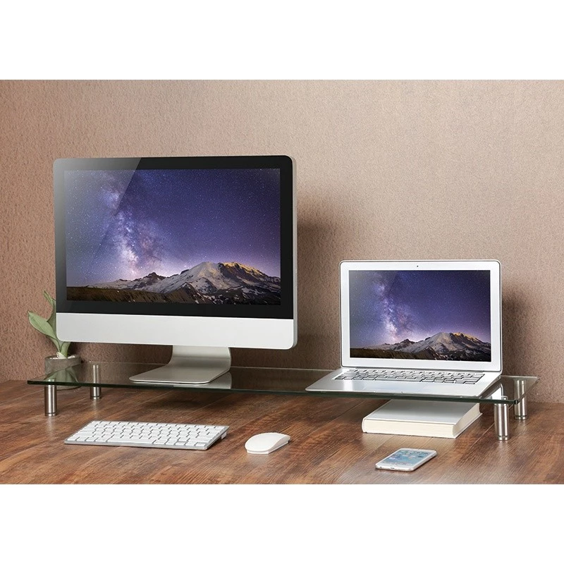 Monitor riser glass top 1000mm long