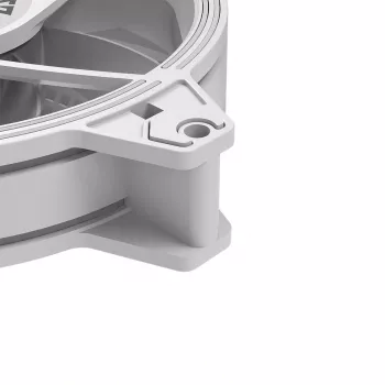 120mm case fan MODECOM VOLCANO APEX 120 ARGB White — 120mm ARGB cooling fan