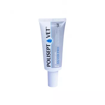 Wound gel JM Sante Polisept Vet Silver Pro 30 ml — topical wound care for dogs and cats, 30 ml tube