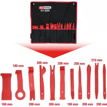 Plastic Wedge Set ks tools MASTER 11-piece 911.8205