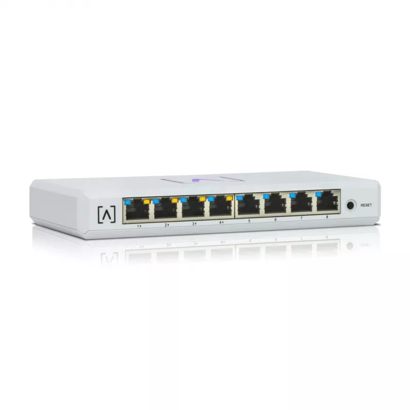 Alta Labs S8-POE network switch Managed Gigabit Ethernet (10/100/1000) Power over Ethernet (PoE) White