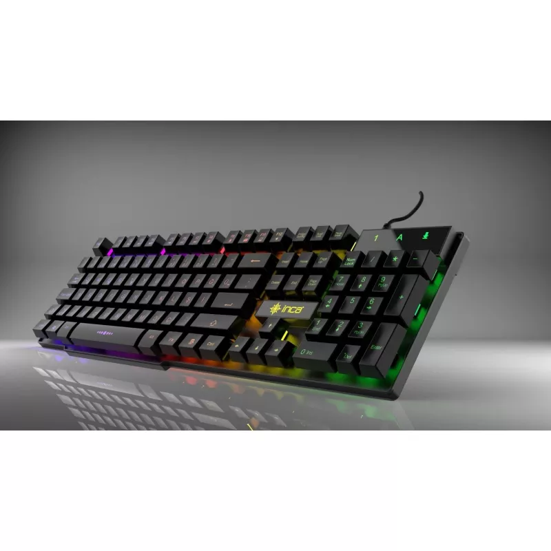 Incase Gaming Keyboard IKG-446 Regenbogen, RGB, dt. Layout retail