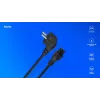 Power Cable Savio Strom IEC 60320 C5 CEE 7/7 3m Black C5 Coupler Type C