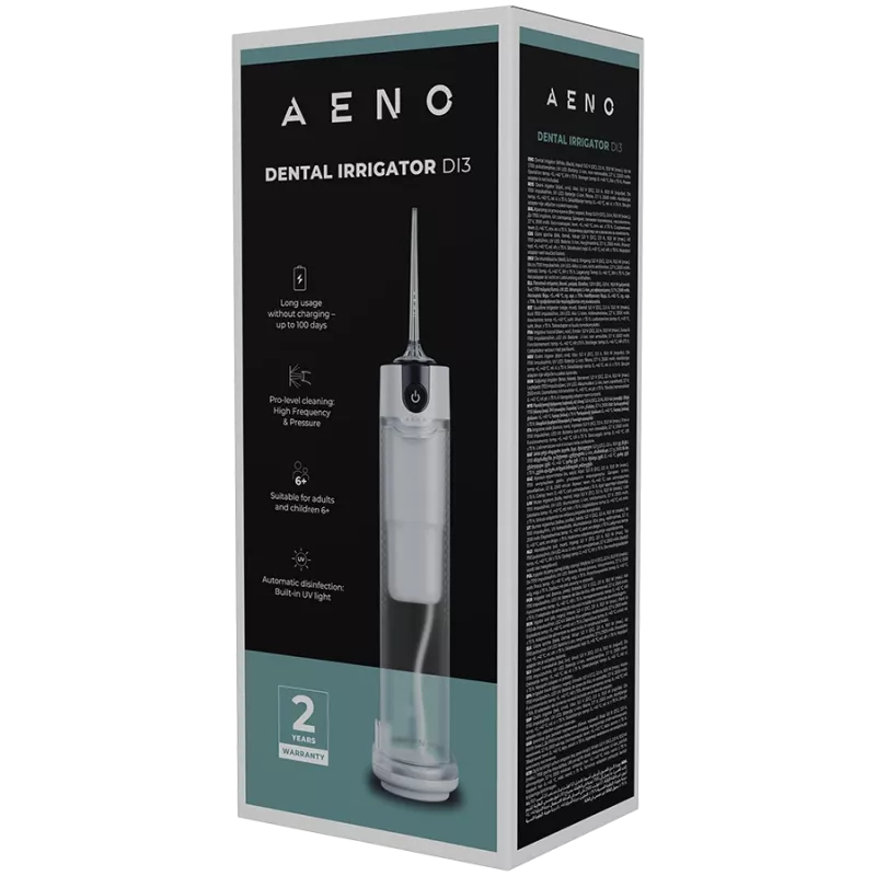 AENO DI3 cordless dental irrigator with magnetic nozzles