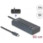 DeLOCK USB Hub 3.2 Gen 1 Type-C 10000 Mbit/s Blue 64288