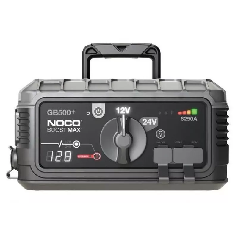 Jump starter NOCO GB500 6250A 12V/24V, portable battery booster for automotive and commercial vehicles