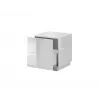 Cama bedside table REJA white gloss/white gloss