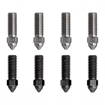 Tip replacement kit Creality 3D 4008030052 8 pcs Black Silver