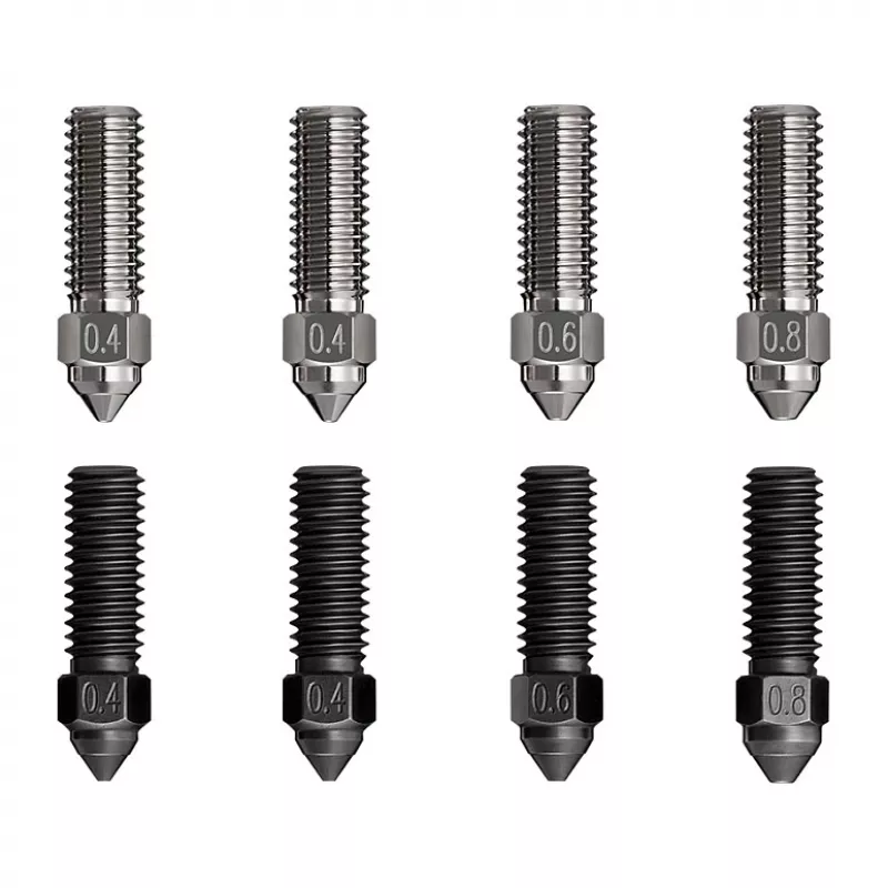 Tip replacement kit Creality 3D 4008030052 8 pcs Black Silver