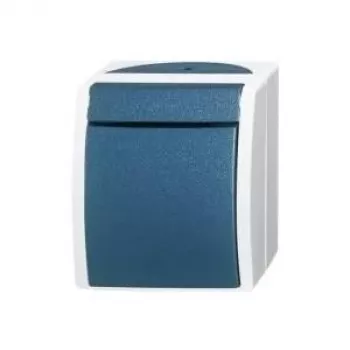 Busch-Jaeger Intermediate Switch Ocean Surface-Mount Blue-Green 2601/7 W-53 (2601/7 W-53)