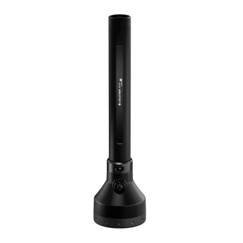 Hand flashlight Ledlenser P21R Black rechargeable LED, 1000 lm, IP68, 32700 battery, 1100 m beam
