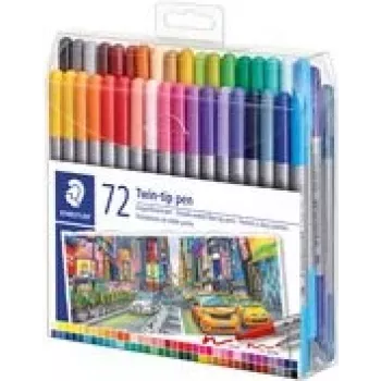 Felt pen Staedtler 3200 Fine/Extra Bold Multicolour 72 pc(s)