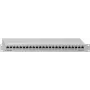 Rutenbeck PP-24/1 Cat.6A Shielded Patch Panel, 24-Port, 1U, Light Grey