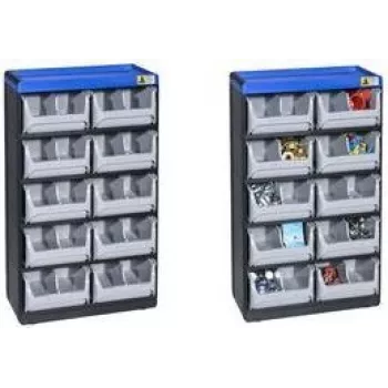 Small parts magazine allit VarioPlus Pro 53/20 B x H T 300 525, modular storage bin system