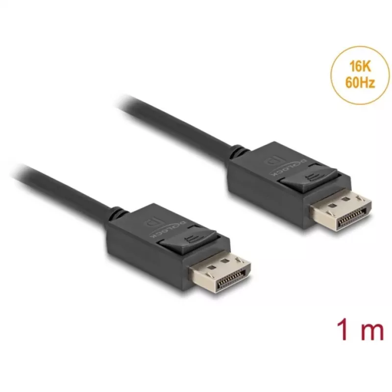 DisplayPort cable DeLOCK 81174 1 m Black DisplayPort to DisplayPort