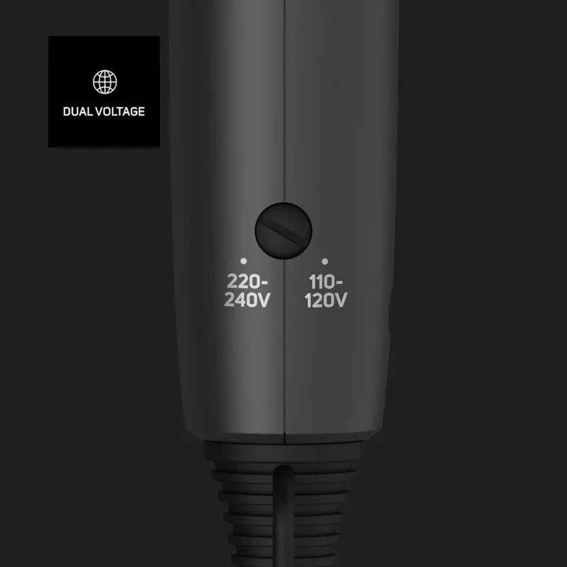 Hair dryer Taurus Studio Glow 1500 — 1400 W, 3 heat levels, 2 speeds, foldable, hangable, black