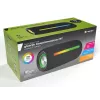 Stereo portable speaker TRACER Stripe Black — 10 W RMS, Bluetooth/Wired, USB-A & USB-C, MicroSD, built-in battery (up to 5 h)