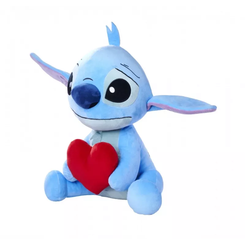 Plush toy SIMBA Stitch with heart 50 cm, soft cuddly character
