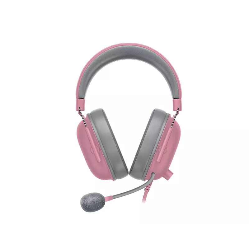 Headset Razer Blackshark V2 X wired binaural gaming headset, 3.5mm, virtual 7.1, 32Ω, foam ear pads, pink