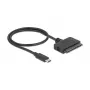 DeLOCK 63803 cable gender changer USB C 22-pin SATA Black 0.5m