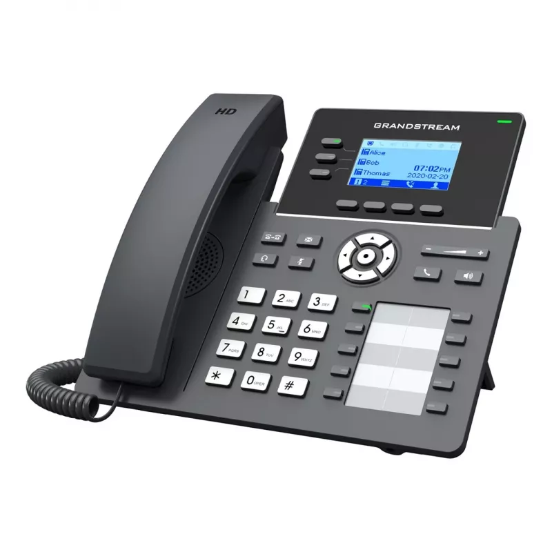 Grandstream Networks GRP2604P IP phone Black 3 lines LCD