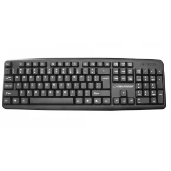 Wired keyboard ESPERANZA EK134 Full-size 100% USB, black, 1.45 m cable