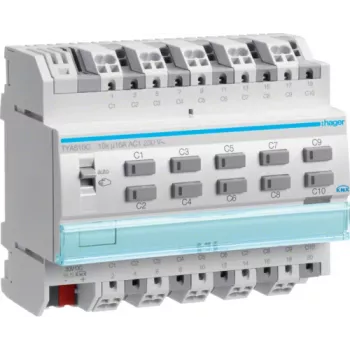 KNX Schalt-/Jalousieausga. 10-way 16A TYA610C (TYA610C)