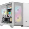 Corsair 2500D AIRFLOW Micro ATX Dual Chamber PC Case – White CC-9011264-WW