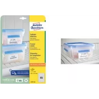 Freezer labels AVERY L7976-25 99.1 x 67.7 mm white cold-resistant paper