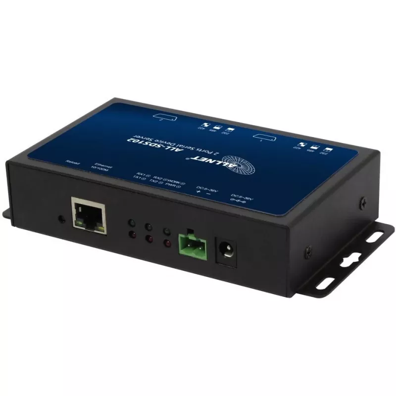 Media converter ALLNET ALL-SDS102v2 — 2x serial (RS232/RS422/RS485) to 10/100BASE-TX