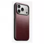 Mobile phone cover Nomad Modern Leather Case for iPhone 17 Pro, leather + TPU + PC, fits 16 cm (6.3 inch) screen, Bordeaux