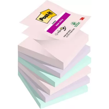 3M R330-6SS-SOUL Sticky Notes square Green - Pink - Violet 90 Sheets (R330-6SS-SOUL)