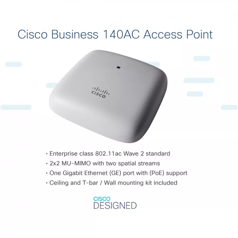 Business 140AC - Access point - Wi-Fi 5 - 2.4 GHz, 5 GHz (Pack of 3)