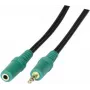 Audio Cable Tecline 108864 1.8m 3.5mm Black Green