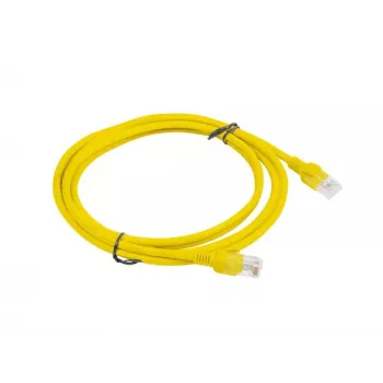 PATCHCORD Cat.5E UTP 2M Yellow FLUKE PASSED LANBERG 10-PACK