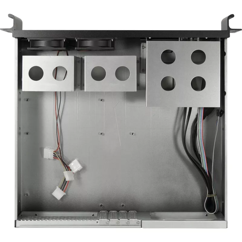 Inter-Tech 2U-K-240L 2U Rackmount Server Chassis for Micro-ATX, Black