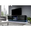 Cama TV cabinet QIU 200 MDF black gloss/black gloss