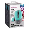 Wireless mouse DEFENDER Silent Click C Mint 52294 — ambidextrous, 1600 DPI, 2.4 GHz nano USB