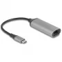 DeLOCK 81570 Cable Gender Changer USB Type-C RJ-45 0.15m Anthracite