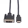 ROLINE Adapter Cable HDMI to DVI-D (Single Link) - 1,5m - Black (11.04.5516)