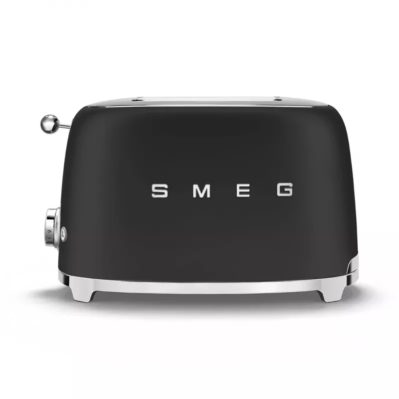Toaster Smeg 50's Style TSF01BLMEU 2 Slice Black Stainless Steel