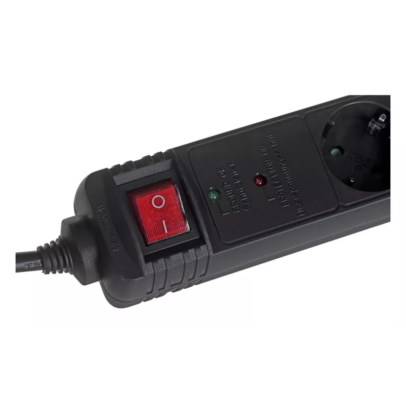 EnerGenie SPG5-C-15 surge protector Black 5 AC outlet(s) 250 V 4.5 m