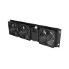 Ventilation panel LANBERG AK-1506-B 19 inch with 3 fans 230V black