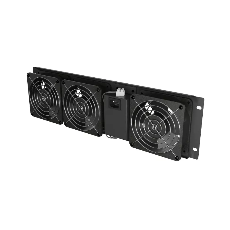 Ventilation panel LANBERG AK-1506-B 19 inch with 3 fans 230V black