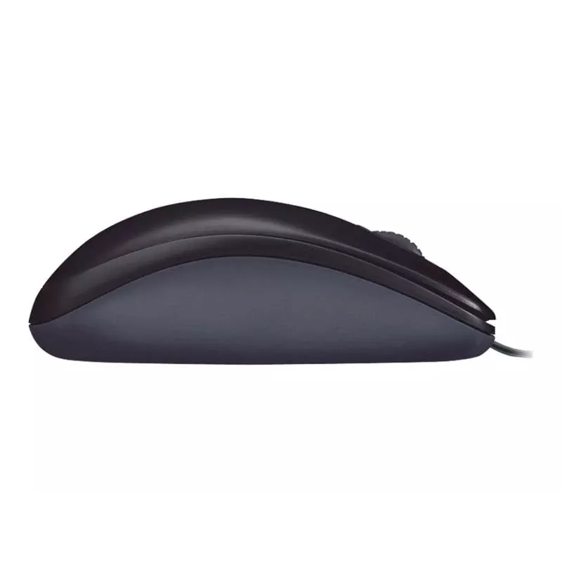 Logitech M90 wired optical office mouse — 1000 DPI, ambidextrous, USB Type-A, black