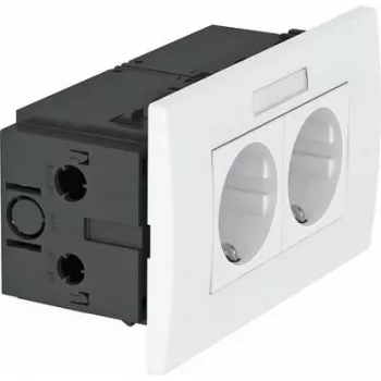 Socket Unit 2-way 84x140x59 pure white SDE-R (6119427)