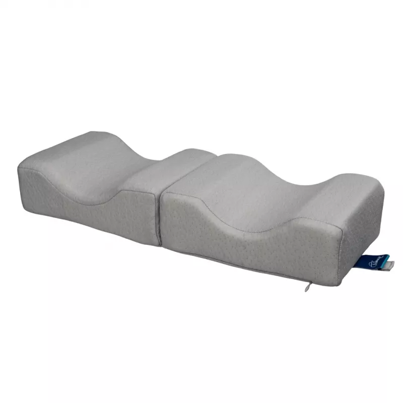 Lower limb separator cushion TIMAGO SPACER — orthopaedic two-piece leg pillow, grey