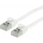 ROLINE Green - Patch-Cable - RJ-45 (M) to RJ-45 (M) - 15 cm - 3.6 mm - U/FTP - CAT 6a - Halogen-Free, Moulded, Snagless, Stranded - White, RAL 9003 (21.44.1698)