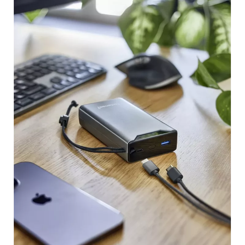 Power bank INTENSO 7332054 — 20000 mAh, PD 3.0 & QC 3.0, 20 W, USB-A + USB-C, grey