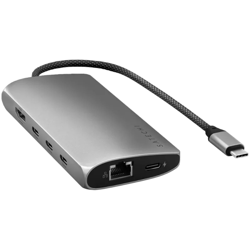 Satechi USB-C Multiport Adapter 8K with Ethernet V3 space grey (ST-P8KEM)
